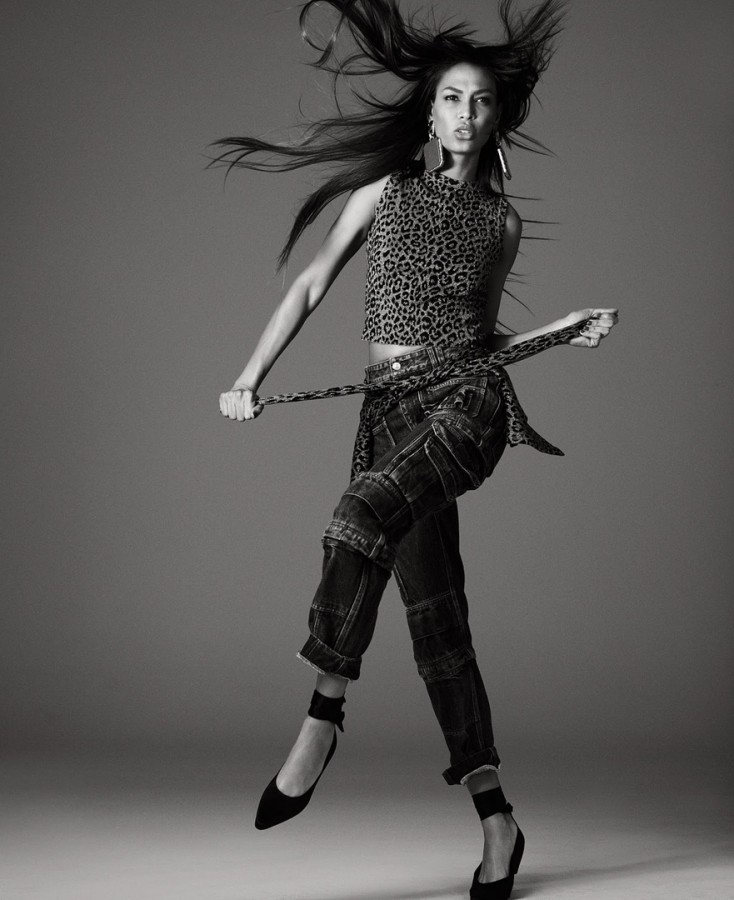 Joan Smalls for US Elle by Alexi Lubomirski