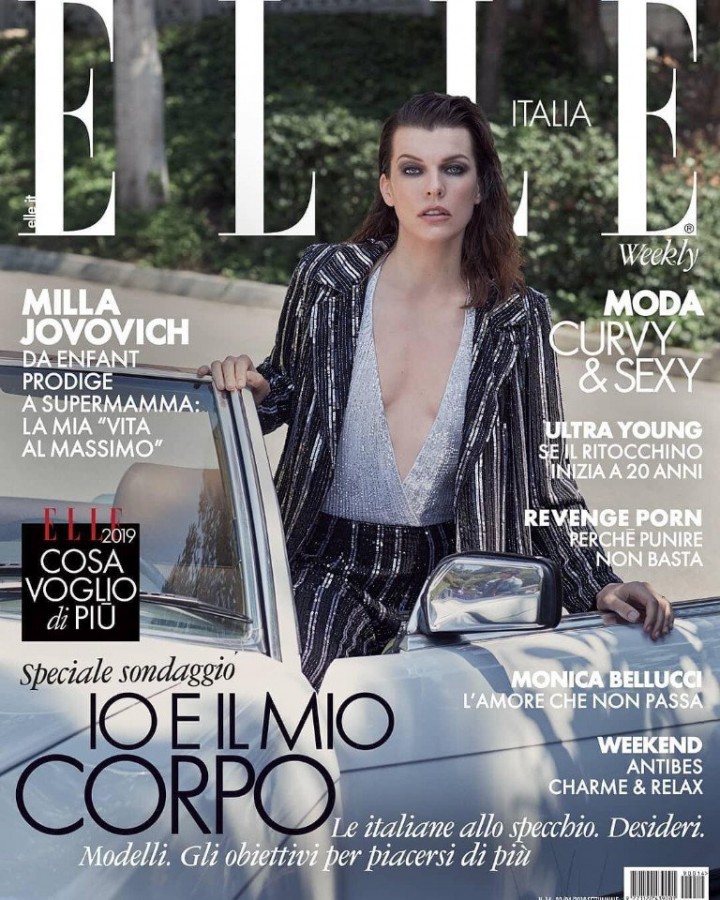 Потрясающая Милла Йовович для апрельского выпуска итальянского Elle Потрясающая Милла Йовович для апрельского выпуска итальянского Elle