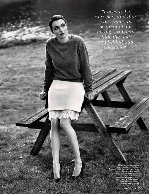 Rachel Weisz for Vogue UK by Alasdair McLellan