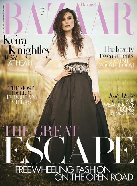 Кира Найтли (Keira Knightley) украсила обложку июльского выпуска Harper's Bazaar UK