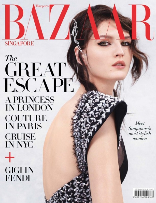 Katlin Aas for Harper’s Bazaar Singapore by Jens Langkjaer