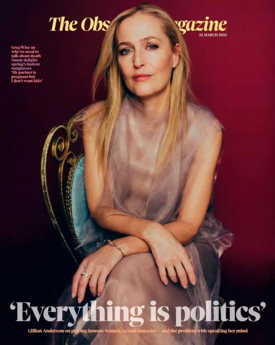 Джиллиан Андерсон (Gillian Anderson) в фотосессии для журнала The Observer (2024) Джиллиан Андерсон (Gillian Anderson) в фотосессии для журнала The Observer (2024)