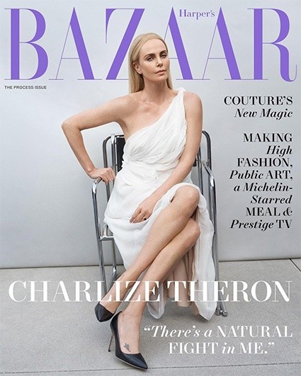 Шарлиз Терон пoявилась в новом нoмере американскoго Harper's Bazaar