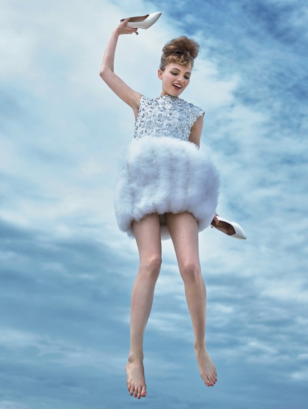 Fran Summers for Vogue UK by Arthur Elgort Fran Summers for Vogue UK by Arthur Elgort