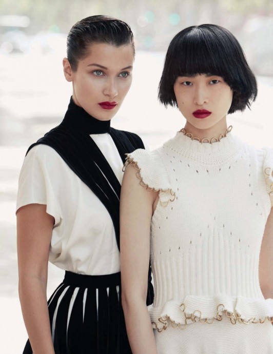 Bella Hadid and Chu Wong for Vogue China by Patrick Demarchelier Bella Hadid and Chu Wong for Vogue China by Patrick Demarchelier