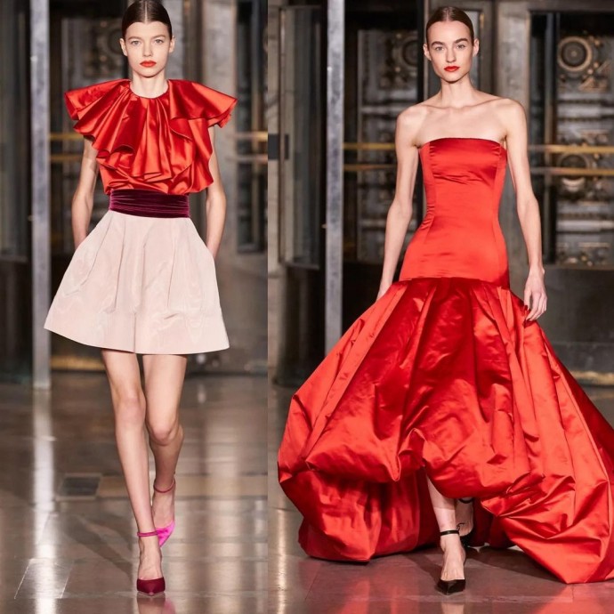 Модный показ роскошных нарядов от всемирно известного модельера Оскара де ла Рента