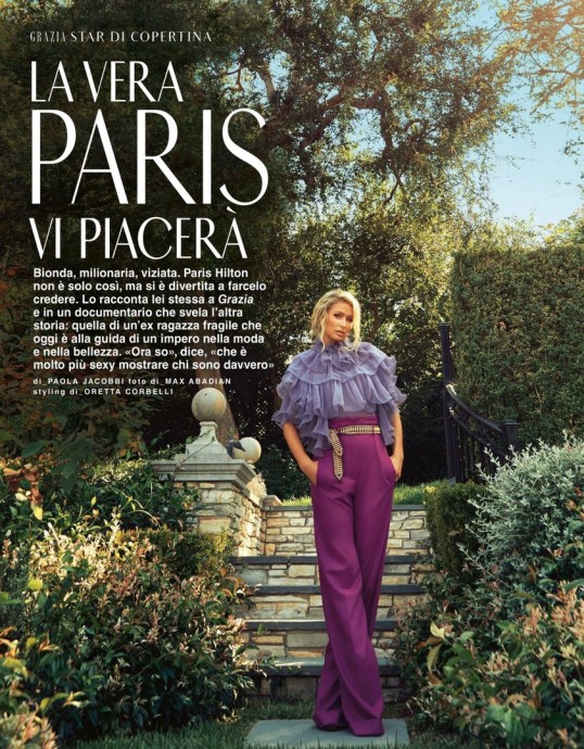 Пэрис Хилтон (Paris Hilton) в фотосессии для журнала Grazia Italy