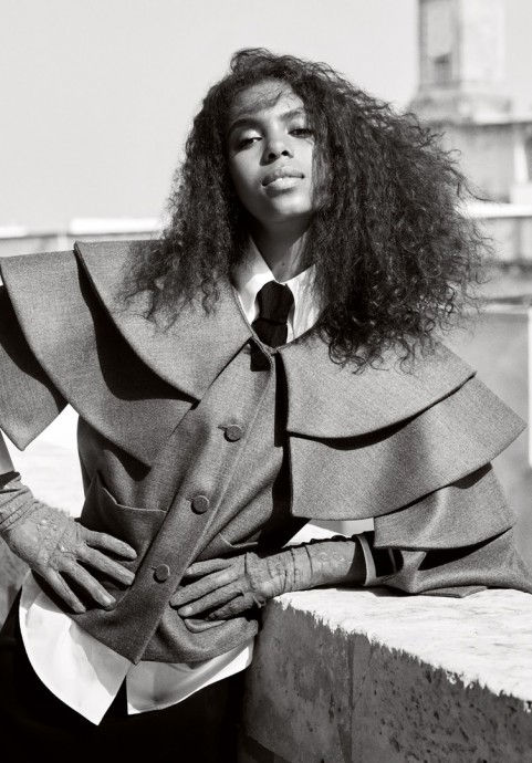 Alyssa Traore for Elle UK by Laura Sciacovelli