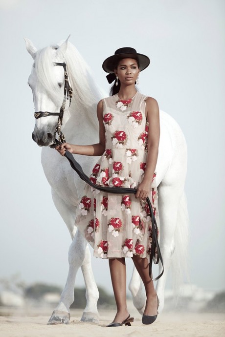 Chanel Iman for Harper’s Bazaar Arabia by Silja Magg