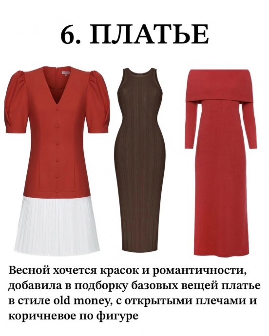 База гардероба на весну