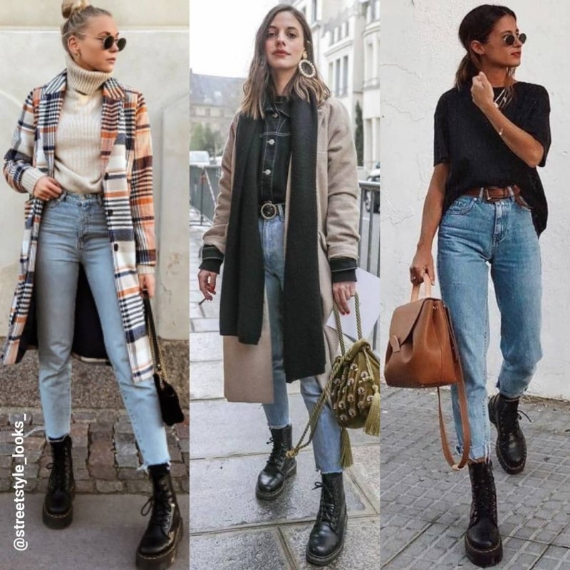Идеи стильных образов с ботинками DR. MARTENS Идеи стильных образов с ботинками DR. MARTENS
