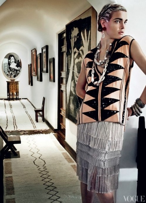Natalia Vodianova for Vogue US by Mario Testino