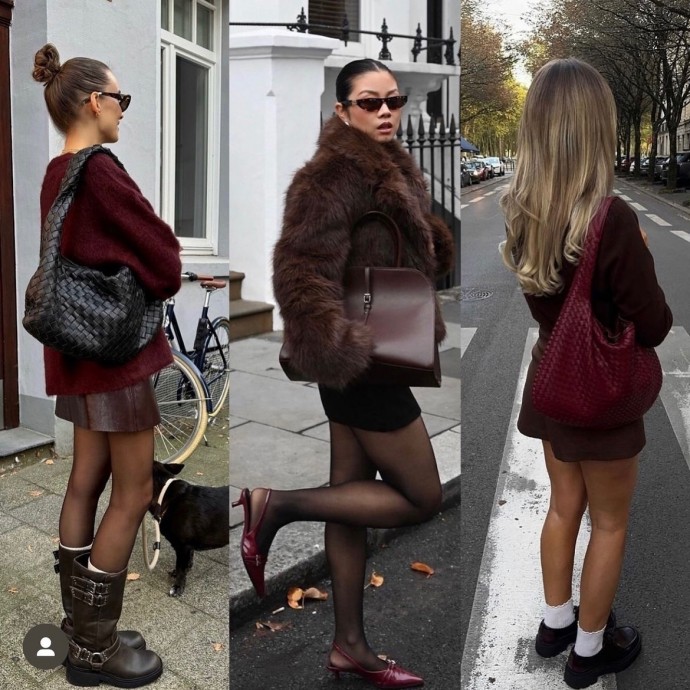 Насыщенный бургунди в образах