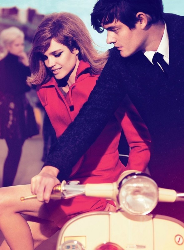 Natalia Vodianova and Sam Riley for Vogue US by Mert Alas and Marcus Piggott
