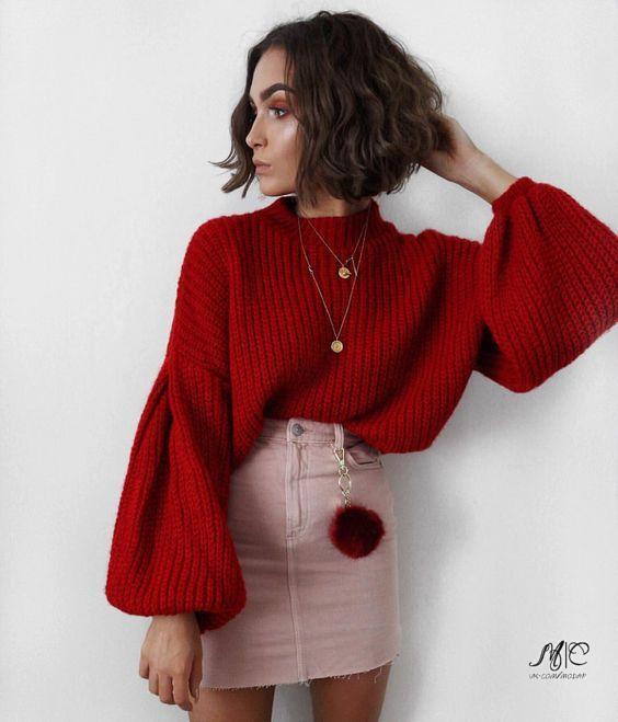Look! Lady in red! Look! Lady in red!