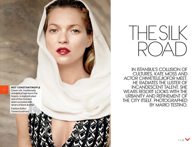 Кейт Мосс и Чиветел Эджиофор для Vogue US Кейт Мосс и Чиветел Эджиофор для Vogue US