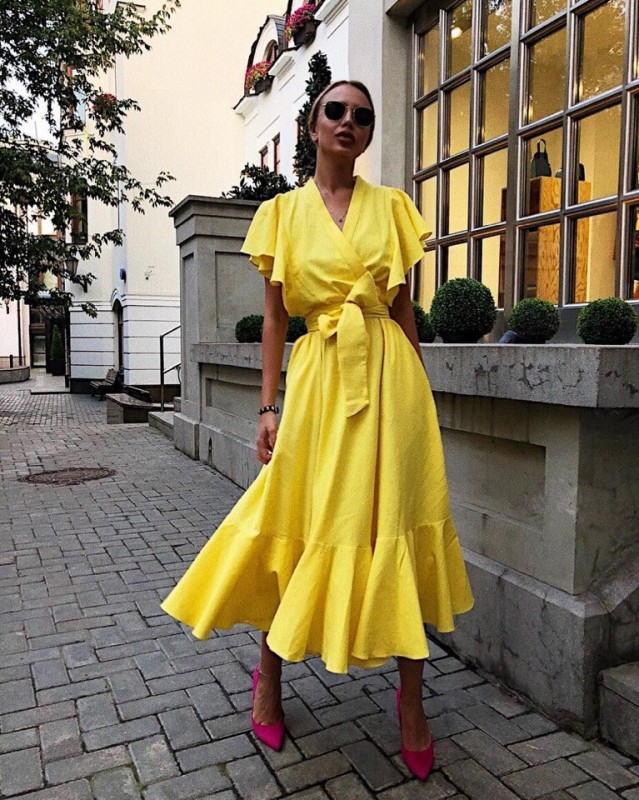 Яркие и желтые платья