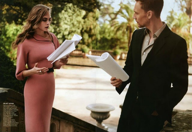 Cara Delevingne & Tom Hiddleston for Vogue US Peter Lindbergh