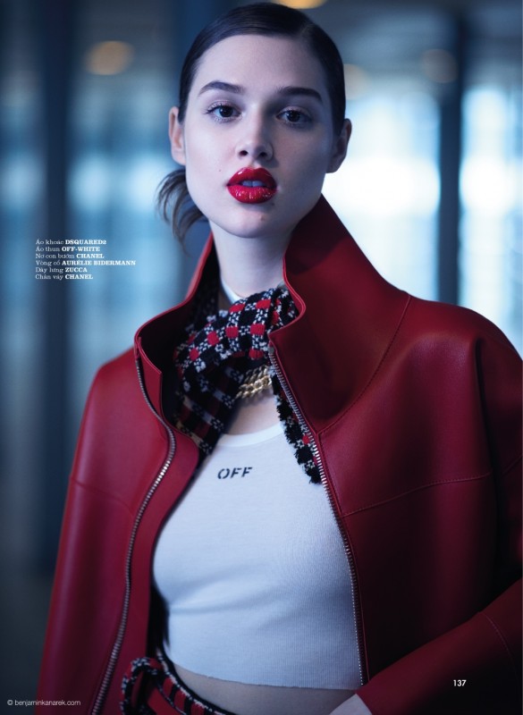 Anais Pouliot for Elle Vietnam by Benjamin Kanarek