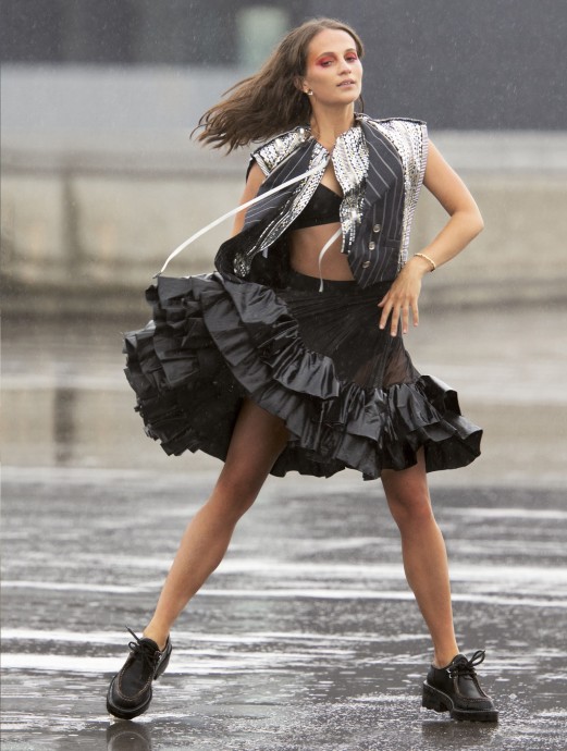 Alicia Vikander for Elle UK by Hans Feurer