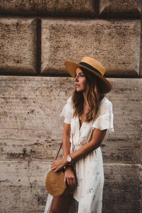 6 красивых образов с летними шляпками