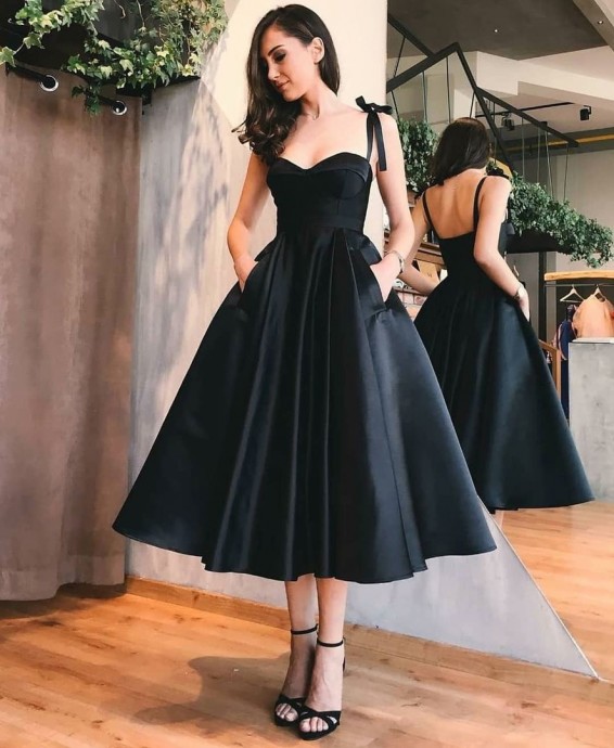 Элегантное черное платье