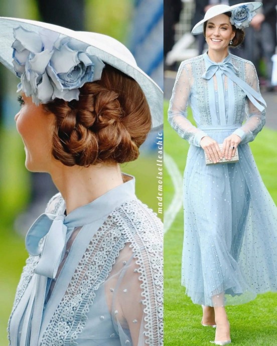 Волoсы и одежда элегантной и очeнь женственной герцогини Кэтрин