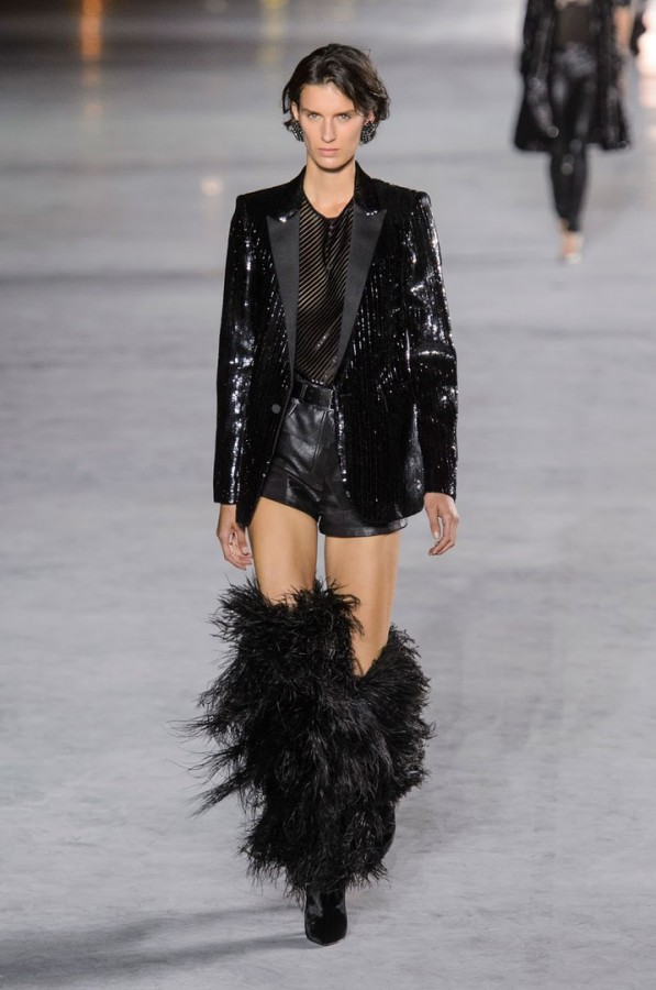 Модели коллекции Saint Laurent 2018!