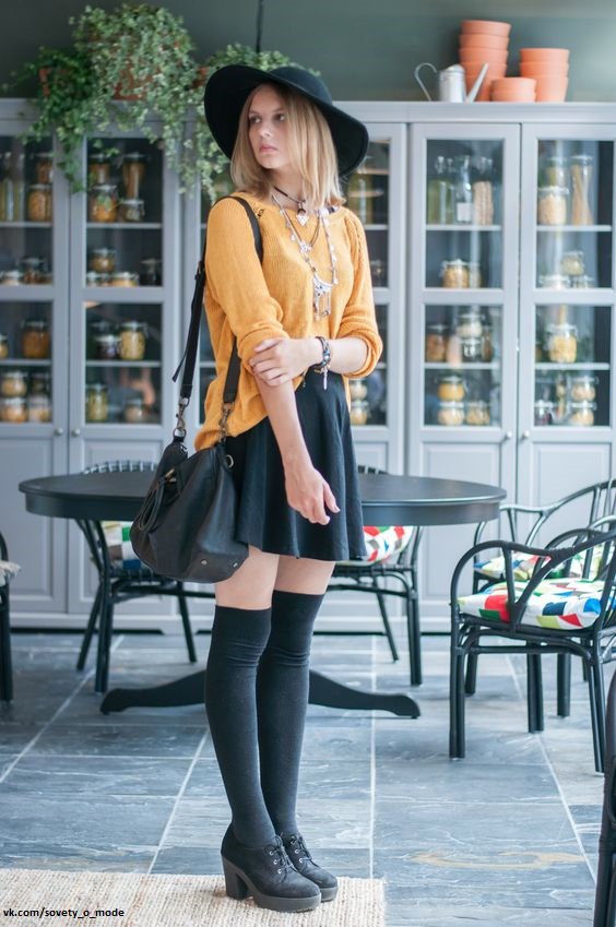 Look! Гольфы в осенних образах!
