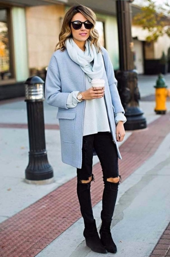 Look! Стильные пальто небесного цвета! Look! Стильные пальто небесного цвета!