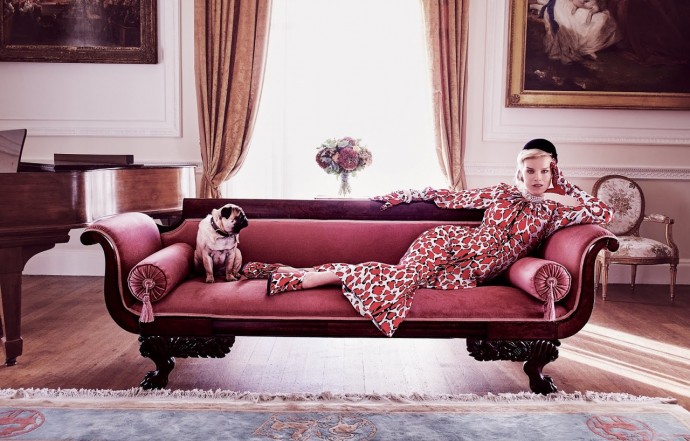 Eva Herzigova for Tatler UK by Simon Emmett