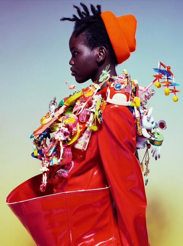 Adut Akech for I-D magazine by Mario Sorrenti