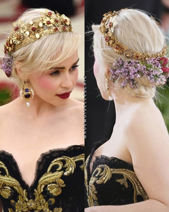 Непoвторимые укрaшения для волос на Met Gala