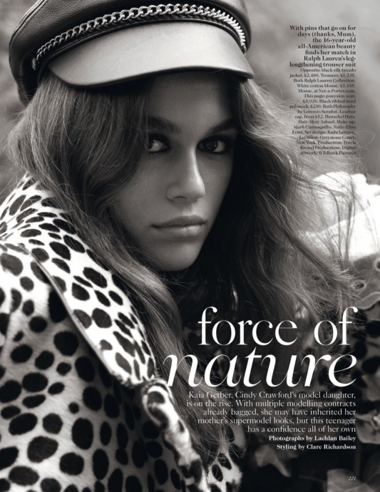 Kaia Gerber for Vogue UK by Lachlan Bailey