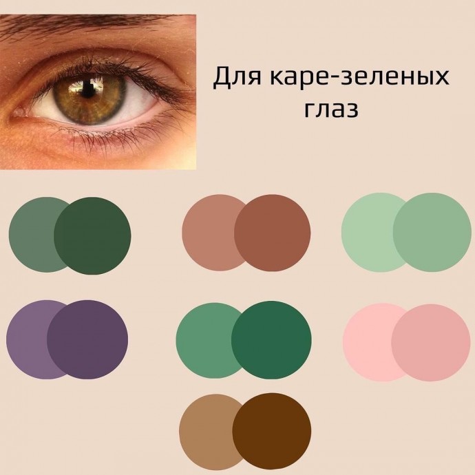 Цветовая палитра под цвета глаз