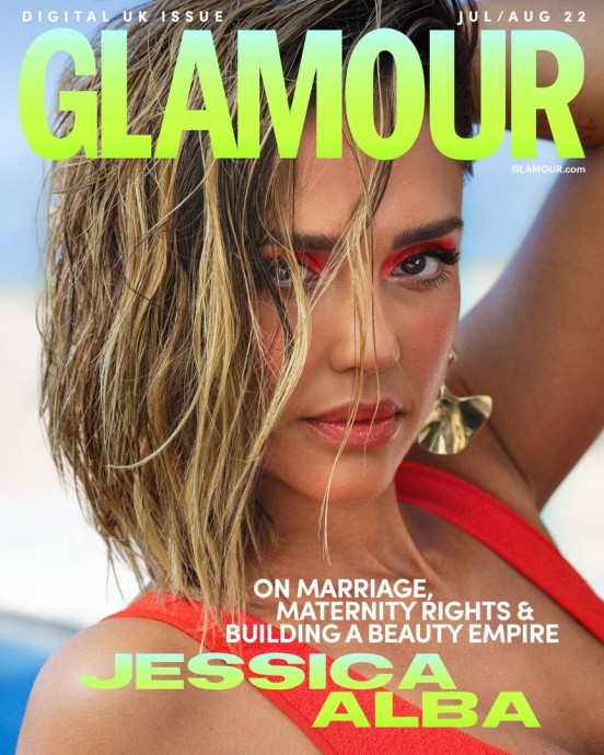 Джессика Альба (Jessica Alba) в фотосессии для журнала Glamour UK