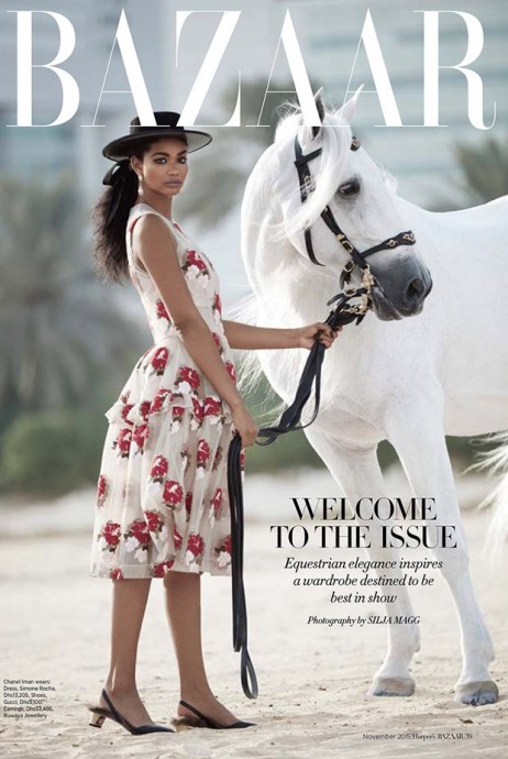 Chanel Iman for Harper’s Bazaar Arabia by Silja Magg