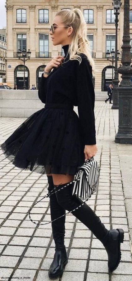 Look! С сапожками на низком каблуке! Look! С сапожками на низком каблуке!