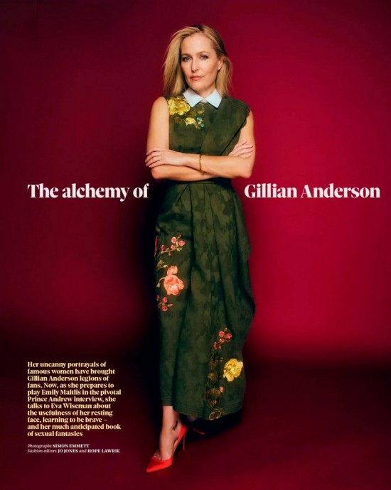 Джиллиан Андерсон (Gillian Anderson) в фотосессии для журнала The Observer (2024)