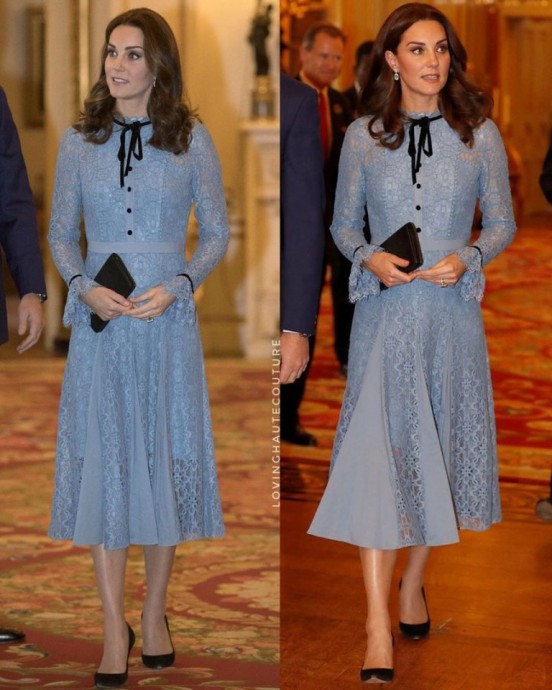 Образы герцогини Кейт в голубых оттенках