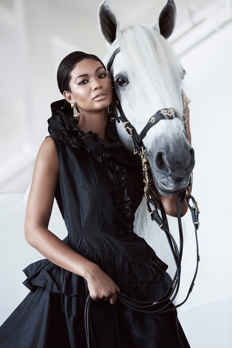 Chanel Iman for Harper’s Bazaar Arabia by Silja Magg