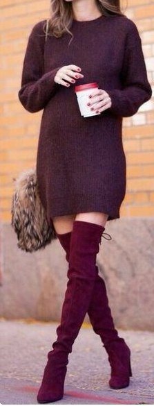 Look! Винные оттенки в образах! Look! Винные оттенки в образах!