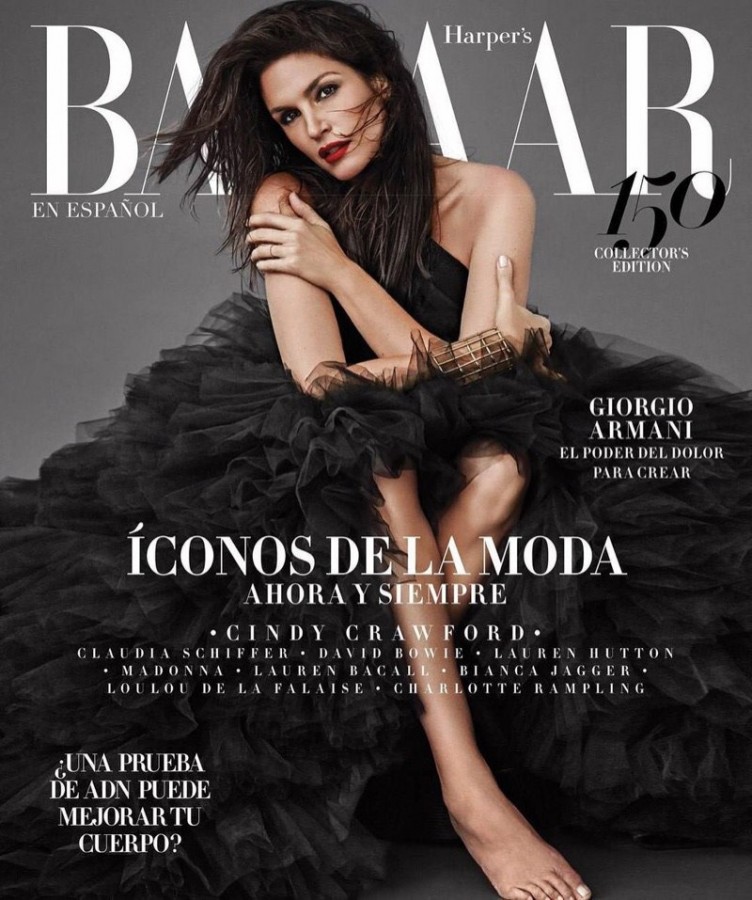 Супермодель Синди Кроуфорд украсила ноябрьской Harper’s Bazaar Mexico