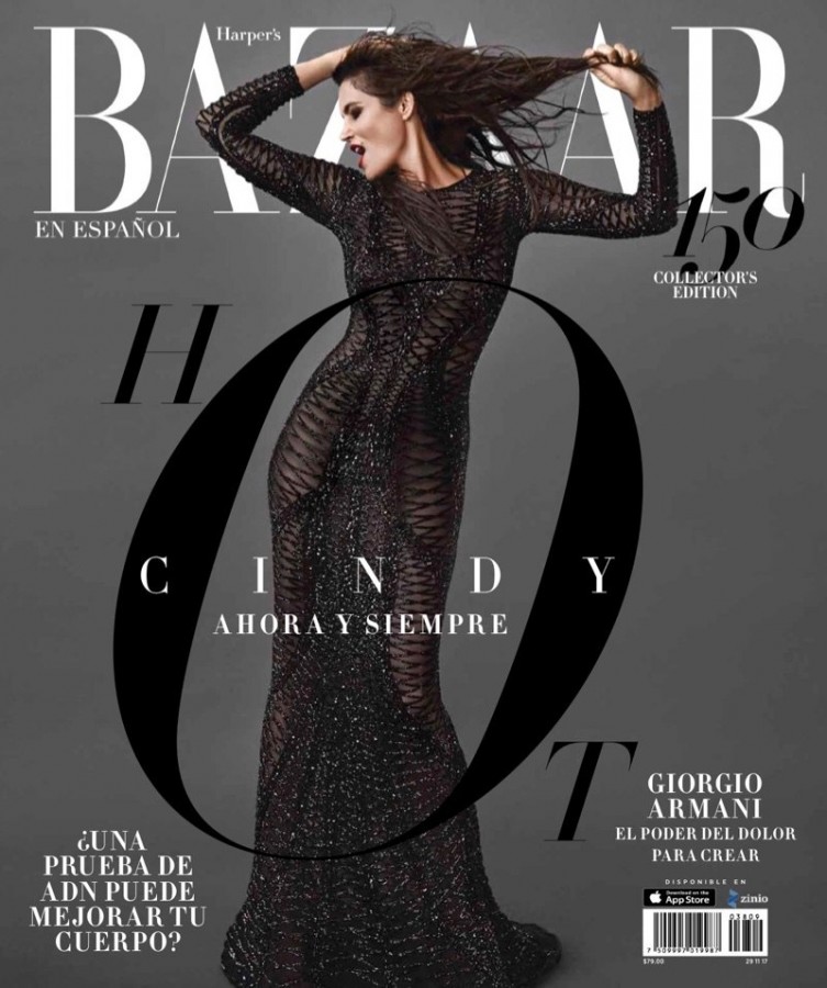 Супермодель Синди Кроуфорд украсила ноябрьской Harper’s Bazaar Mexico