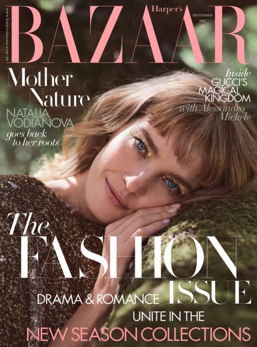 Наталья Водянова (Natalia Vodianova) появилась на страницах сентябрьского выпуска Harper's Bazaar UK