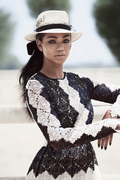 Chanel Iman for Harper’s Bazaar Arabia by Silja Magg