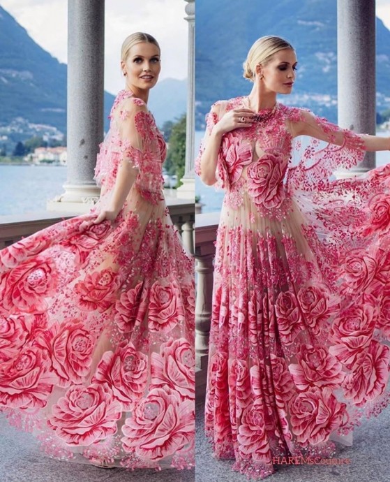 Великолепные платья с дизайнерскими узорами и дополнительным декором