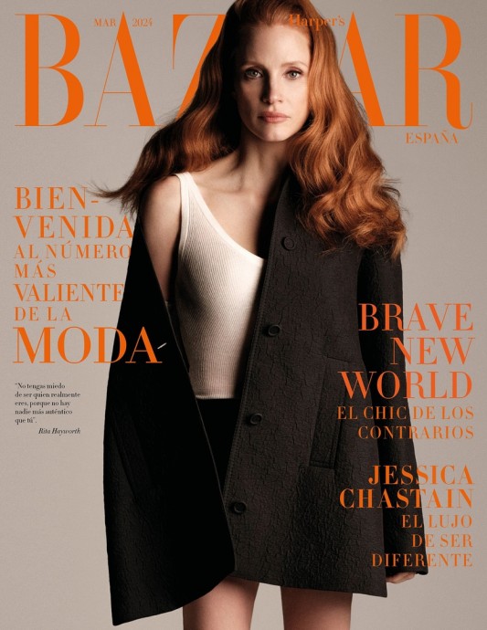 Джессика Честейн (Jessica Chastain) в фотосессии для журнала Harper’s Bazaar Spain (2024)