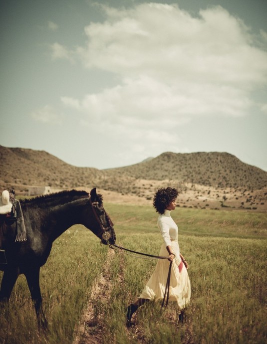 Imaan Hammam for Vogue Spain by Boo George