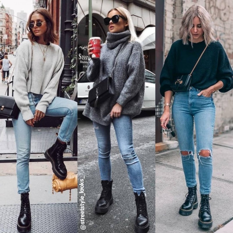 Идеи стильных образов с ботинками DR. MARTENS Идеи стильных образов с ботинками DR. MARTENS